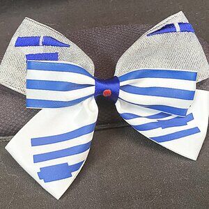 Hot Topic Brand Star Wars R2-D2 Blue and White Women's Hair Bow